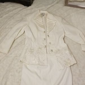 Fancy Blinged-Out White Suit